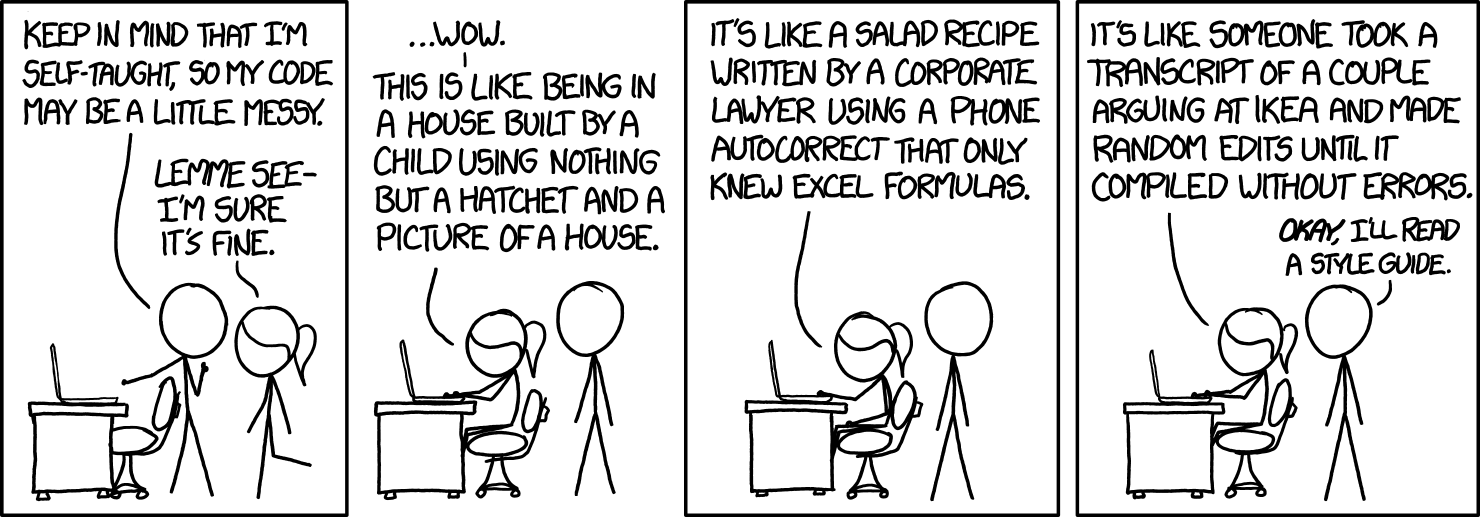 xkcd code quality comic